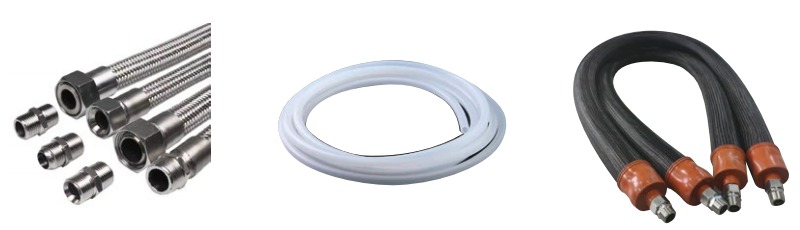 不同材质保温管实拍图片